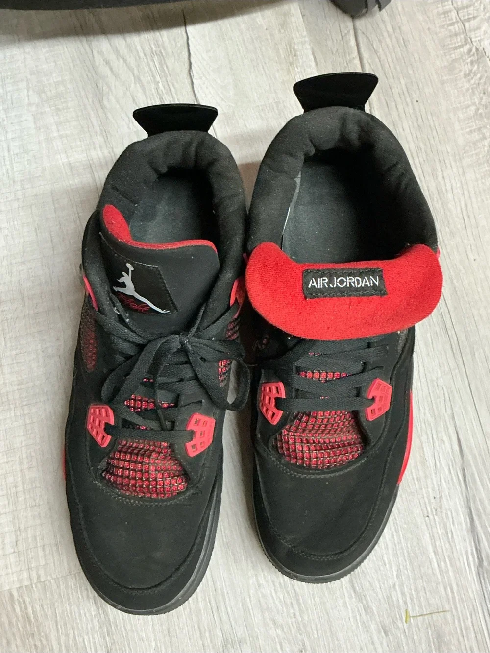 Nike Air Jordan 4 Retro Red Thunder Sneakers Sz 13 Men’s
